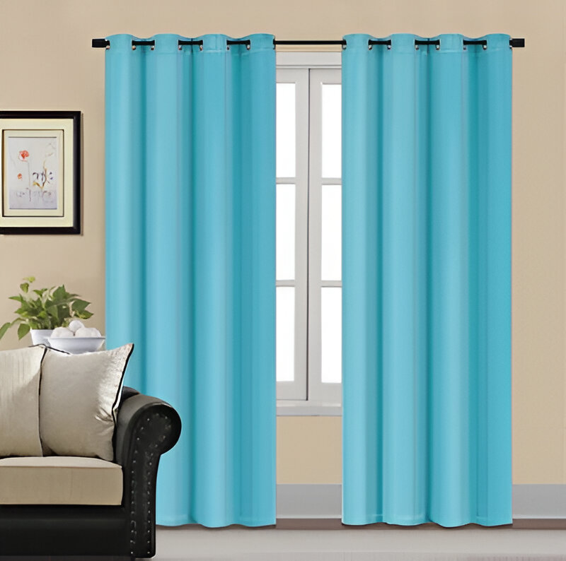 Premium Firozi Velvet Curtain